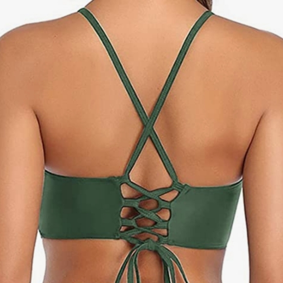 Amazon New high waisted 2 piece swimsuit tummy control bikini - Picture 14 of 15